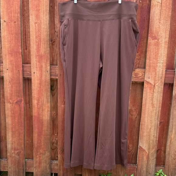 Athleta Tan Wide-Leg Pants - Picture 1 of 7